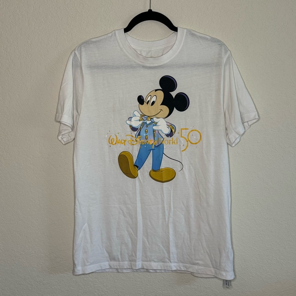 Walt Disney World 50th Anniversary Mickey Mouse Tee Shirt Top Size M